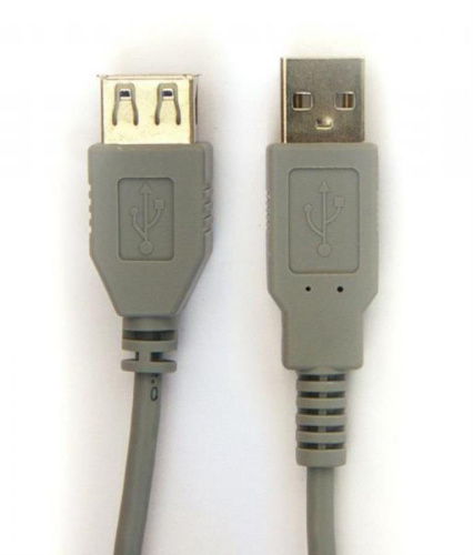 картинка Кабель-удлинитель USB 2.0 AM/AF 1.0м серый (пакет) K-800  от магазина Интерком-НН