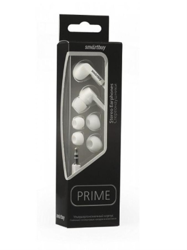 изображение Внутриканальные наушники, белые Smartbuy PRIME SBE-120 магазин Компании Интерком-НН картинка Smartbuy PRIME SBE-120 Внутриканальные наушники, белые от магазина Интерком-НН
