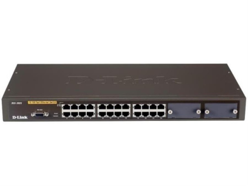 картинка D-Link DES-3026 Коммутатор L2 управляемый 24*10/100 + 2 слота от магазина Интерком-НН