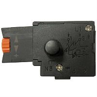 картинка Выключатель 14.12 МОД.03 (105) с фиксатором, регулировкой оборотов 3.5A, 220V для электроинструмента от магазина Интерком-НН