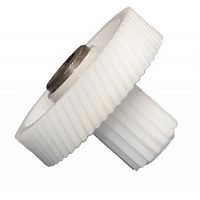 картинка Шестерня D=45/18, H=35/12, d=8мм, 16 прямых и 54 косых зубьев с медной втулкой для мясорубки  магазин Интерком-НН являющийся официальным представителем в России картинка Шестерня D=45/18, H=35/12, d=8мм, 16 прямых и 54 косых зубьев с медной втулкой для мясорубки  от магазина Интерком-НН