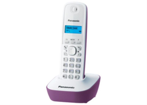 изображение Беспроводной телефон Panasonic KX-TG1611RUF DECT (радиотелефон) , цвет: сиреневый магазин Компании Интерком-НН картинка Panasonic KX-TG1611RUF - Беспроводной телефон DECT (радиотелефон) , цвет: сиреневый от магазина Интерком-НН