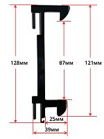 картинка Panasonic A30186660QP крючок двери для СВЧ микроволновой печи NN-8655 129мм от магазина Интерком-НН