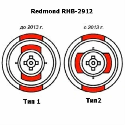 картинка Redmond RHB-2912B-VEN тип2 венчик черный матовый в сборе с редуктором для блендера RHB-2912 от магазина Интерком-НН фото 2