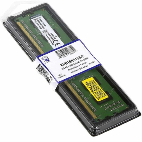 изображение Модуль памяти KINGSTON KVR16N11S6/2 DDR3 - 2Гб 1600, DIMM, Ret магазин Компании Интерком-НН картинка Модуль памяти KINGSTON KVR16N11S6/2 DDR3 - 2Гб 1600, DIMM, Ret от магазина Интерком-НН