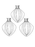 картинка Венчик 3шт для взбивания для кухонных машин, планетарных миксеров 125х155 мм от магазина Интерком-НН