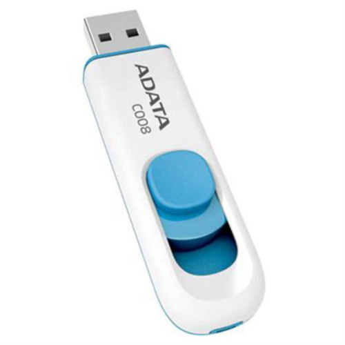 изображение Память USB 8 Gb A-Data C008 белый-синий магазин Компании Интерком-НН картинка Память USB 8 Gb A-Data C008 белый-синий от магазина Интерком-НН