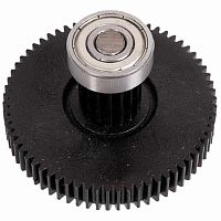 картинка Шестерня средняя D=72/20, H=46/11, 17 и 70 прямых зубьев в сборе с подшипниками для мясорубки  от магазина Интерком-НН