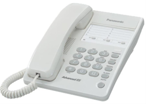 изображение Проводной телефон Panasonic KX-TS2361RUW, цвет белый магазин Компании Интерком-НН картинка Panasonic KX-TS2361RUW проводной телефон, цвет белый от магазина Интерком-НН