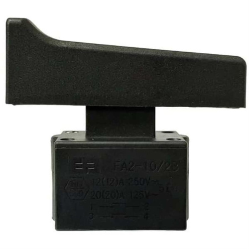 картинка Выключатель FA2-10/2B (179) гусь короткий с тонким фиксатором 12A, 250V для электроинструмента  от магазина Интерком-НН