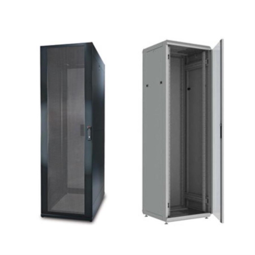 картинка Шкаф напольный 19", 42U, (600х1012х2055), дверь-стекло, задняя дверь-металл с перфорацией, черный от магазина Интерком-НН фото 2