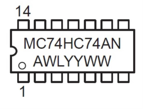 картинка ON Semiconductor MC74HC74AN Микросхема от магазина Интерком-НН фото 2
