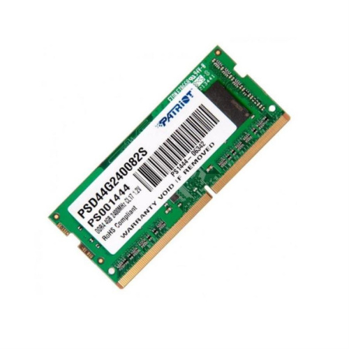изображение Модуль памяти PATRIOT PSD44G240082 DDR4 - 4Гб 2400, DIMM, Ret магазин Компании Интерком-НН картинка Модуль памяти PATRIOT PSD44G240082 DDR4 - 4Гб 2400, DIMM, Ret от магазина Интерком-НН