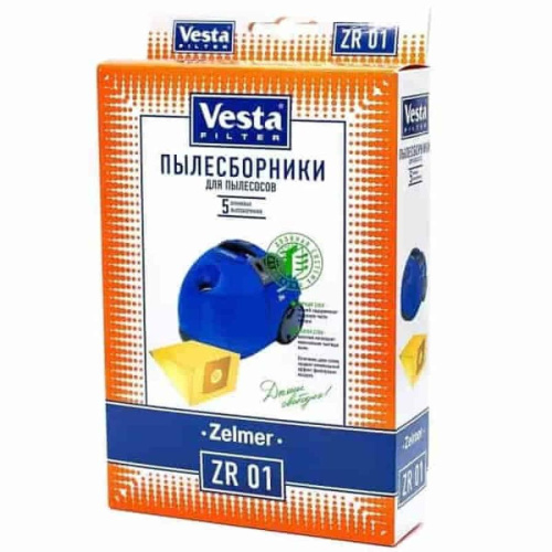 изображение Vesta filter ZR01 комплект мешков-пылесборников бумажных (5шт) для пылесоса Zelmer магазин Компании Интерком-НН картинка Vesta filter ZR01 комплект мешков-пылесборников бумажных (5шт) для пылесоса Zelmer от магазина Интерком-НН