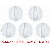 картинка Комплект ручек 01041602 для газовой плиты Дарина GM442 (белые) без газконтроля магазин Интерком-НН являющийся официальным представителем в России картинка Комплект ручек 01041602 для газовой плиты Дарина GM442 (белые) без газконтроля от магазина Интерком-НН