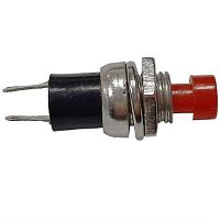 картинка Выключатель (кнопка) 314(7) (красный) D=7мм без фиксации для электроинструмента от магазина Интерком-НН