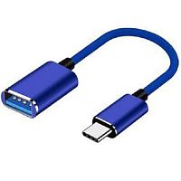 картинка Кабель-переходник OTG DN2601T4 USB 2.0 -Type C, синий от магазина Интерком-НН