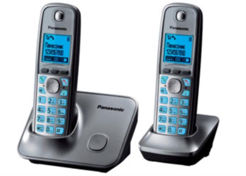 изображение Беспроводной телефон Panasonic KX-TG6612RUM DECT (радиотелефон) , цвет: серый металлик магазин Компании Интерком-НН картинка Panasonic KX-TG6612RUM - Беспроводной телефон DECT (радиотелефон) , цвет: серый металлик от магазина Интерком-НН