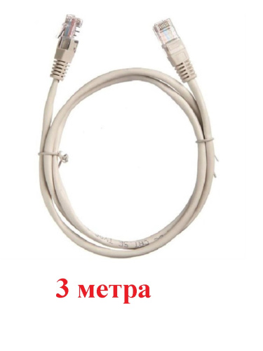 изображение Патч-корд UTP cat. 5e 3м ВС, LSZH (серый) неэкранированный, литой коннектор Technolink магазин Компании Интерком-НН картинка Патч-корд UTP cat. 5e 3м ВС, LSZH (серый) неэкранированный, литой коннектор Technolink от магазина Интерком-НН