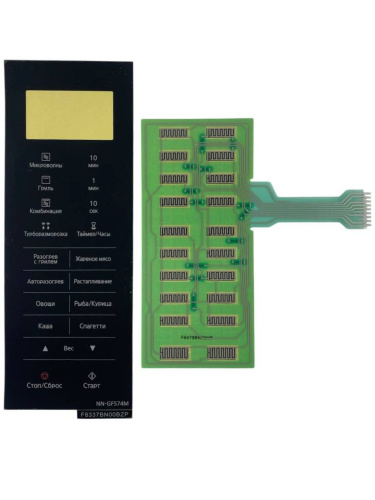 картинка Panasonic F630YBN00BZP Сенсорная панель для СВЧ, микроволновой печи NN-GF574M ZPE от магазина Интерком-НН фото 4