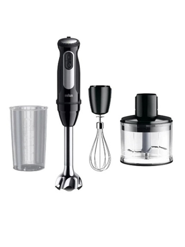 картинка Braun MQ55236MBK блендер погружной 1000Вт регулировка оборотов, режим турбо, цвет черный  от магазина Интерком-НН