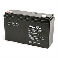 картинка Robiton VRLA6-12 свинцово-кислотный аккумулятор 6 В, 12 Ач от магазина Интерком-НН