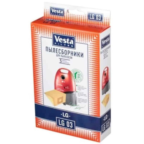 изображение Vesta filter LG03 комплект мешков-пылесборников бумажных (5шт) для пылесоса LG магазин Компании Интерком-НН картинка Vesta filter LG03 комплект мешков-пылесборников бумажных (5шт) для пылесоса LG от магазина Интерком-НН