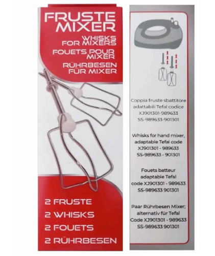 картинка Moulinex SS-989633 Венчики для миксера Tefal, Moulinex серии PREP'LINE, XJ901301 (уп. 2шт) от магазина Интерком-НН фото 2
