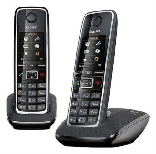 картинка Р/Телефон Dect Gigaset C530 DUO RUS черный (труб. в компл.:2шт) АОН от магазина Интерком-НН