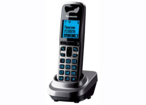изображение Дополнительная трубка Panasonic KX-TGA641RUM DECT (радиотелефон) , цвет: серый металлик магазин Компании Интерком-НН картинка Panasonic KX-TGA641RUM - Дополнительная трубка DECT (радиотелефон) , цвет: серый металлик от магазина Интерком-НН