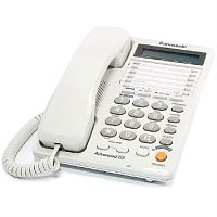 картинка Panasonic KX-TS2368RUW проводной телефон 2-х линейный, цвет белый от магазина Интерком-НН