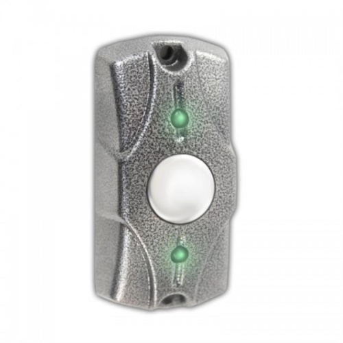 картинка Олевс Кнопка выхода накладная, металлическая, подсветка Циклоп (серебро) от магазина Интерком-НН фото 2