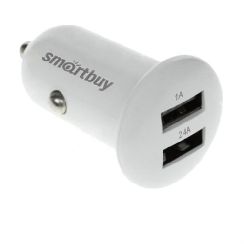 изображение Автомобильное зарядное устройство TURBO 2.4А+1 А с 2 USB выходами Smartbuy SBP-2025 магазин Компании Интерком-НН картинка Smartbuy Автомобильное зарядное устройствоTURBO 2.4А+1 А с 2 USB выходами SBP-2025 от магазина Интерком-НН