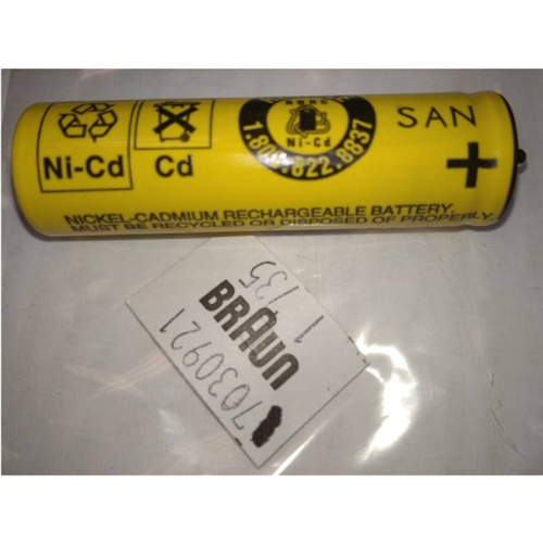 картинка 1N-600AA (Braun 7030921) Аккумулятор Ni-Cd для электробритвы 4775, 4740, 4745, 5611, 5612, 5613 от магазина Интерком-НН фото 2