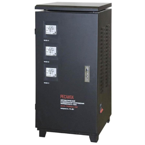 картинка Ресанта АСН-15000/3 (63/4/5) Стабилизатор  трехфазный черный от магазина Интерком-НН
