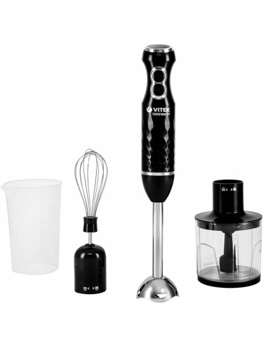изображение Vitek VT-1478 погружной блендер 1000Вт 2 скорости, черный магазин Компании Интерком-НН картинка Vitek VT-1478 погружной блендер 1000Вт 2 скорости, черный от магазина Интерком-НН