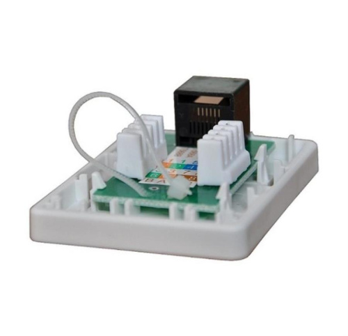 изображение Розетка компьютерная /1 порт/ RJ-45 /cat.5e/ белая WT-2012 магазин Компании Интерком-НН фото 2 картинка WT-2012 Розетка компьютерная /1 порт/ RJ-45 /cat.5e/ белая от магазина Интерком-НН фото 2