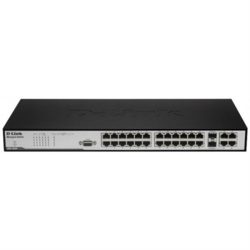изображение Управляемый коммутатор D-Link DES-3028 2 уровня с 24 портами 10/100 Мбит/с + 2 портами 1000BASE-T + 2 комбо-портами 1000BASE-T/SFP магазин Компании Интерком-НН картинка D-Link DES-3028 управляемый коммутатор с 24 портами 10/100 Мбит/с, 2 порта 1000BASE-T, 2 комбо-порта от магазина Интерком-НН