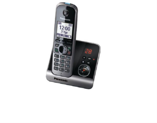 изображение Беспроводной телефон Panasonic KX-TG6721RUB DECT (радиотелефон) с автоответчиком, цвет: черный магазин Компании Интерком-НН картинка Panasonic KX-TG6721RUB - Беспроводной телефон DECT (радиотелефон) с автоответчиком, цвет: черный от магазина Интерком-НН