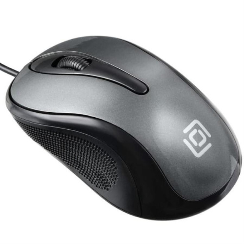 изображение Oklick 385M Мышь проводная USB, чёрный/серый магазин Компании Интерком-НН картинка Oklick 385M Мышь проводная USB, чёрный/серый от магазина Интерком-НН