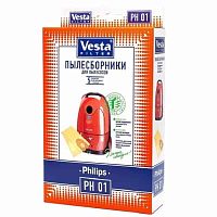 картинка Vesta filter PH01 комплект мешков-пылесборников бумажных (5шт+1 фильтр) для пылесоса Philips от магазина Интерком-НН