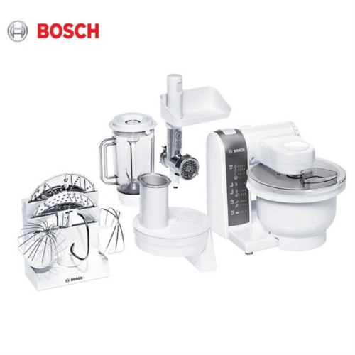 изображение Кухонный комбайн Bosch MUM4855 (блендер, мясорубка, нарезка, взбивание, тесто) 12250 об/мин, 600Вт, чаша 3,9л, цвет белый магазин Компании Интерком-НН фото 2 картинка Bosch MUM 4855 Кухонная машина (блендер, мясорубка, нарезка, взбивание) 600Вт, чаша 3,9л, 12250 об/м от магазина Интерком-НН фото 2