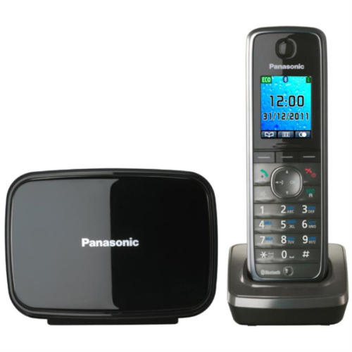 изображение Беспроводной телефон Panasonic KX-TG8611RUM DECT (радиотелефон) , цвет: серый металлик магазин Компании Интерком-НН картинка Panasonic KX-TG8611RUM - Беспроводной телефон DECT (радиотелефон) , цвет: серый металлик от магазина Интерком-НН