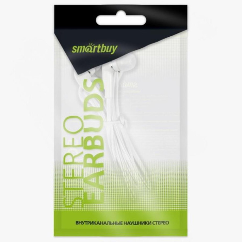 изображение Внутриканальные наушники, белые Smartbuy SBE-012 магазин Компании Интерком-НН фото 2 картинка Smartbuy SBE-012 Внутриканальные наушники, белые от магазина Интерком-НН фото 2
