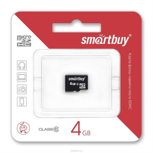 изображение Память Micro SD 4Gb Smart Buy class 10 без адаптера (SB4GBSDCL10-00) магазин Компании Интерком-НН картинка Память Micro SD 4Gb Smart Buy class 10 без адаптера (SB4GBSDCL10-00) от магазина Интерком-НН