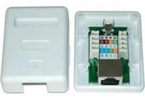 изображение WT-20222-6 Розетка комп /1 порт/ RJ-45 /cat.6/ белая магазин Компании Интерком-НН картинка WT-20222-6 Розетка комп /1 порт/ RJ-45 /cat.6/ белая от магазина Интерком-НН