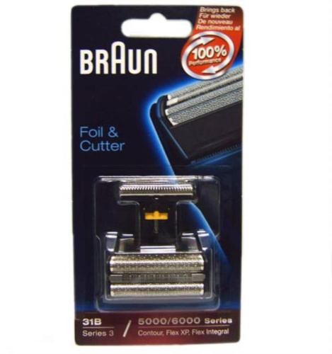 картинка Braun 5724766 Комплект бреющая сетка + режущий блок (цвет черный) 31B 5000/6000серии к бритвам от магазина Интерком-НН
