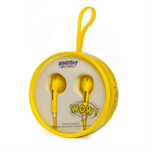 изображение Мобильная гарнитура WOW SBH-860 желтая Smartbuy магазин Компании Интерком-НН картинка Smartbuy SBH-860 Мобильная гарнитура WOW, желтая от магазина Интерком-НН