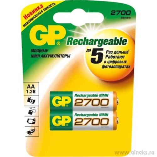 изображение Упаковка аккумуляторов 6шт GP 270AAHCHPBB5-2P6 2700mAh AA магазин Компании Интерком-НН фото 2 картинка Упаковка аккумуляторов 6шт GP 270AAHCHPBB5-2P6 2700mAh AA от магазина Интерком-НН фото 2