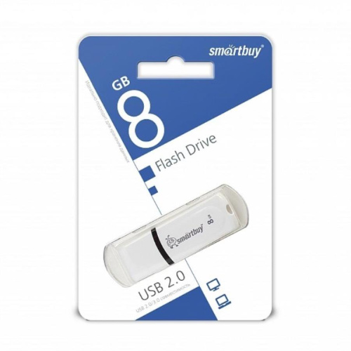 изображение Память USB 8Gb Smart Buy Paean белый 2.0 (SB8GBPN-W) магазин Компании Интерком-НН картинка Память USB 8Gb Smart Buy Paean белый 2.0 (SB8GBPN-W) от магазина Интерком-НН
